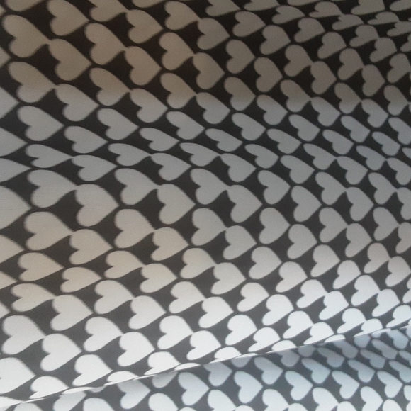 Lauren Conrad Back Bow Tie Heart Patterned Blouse Sz L - Picture 2 of 6